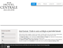 Tablet Screenshot of hotelcentralealleghe.com